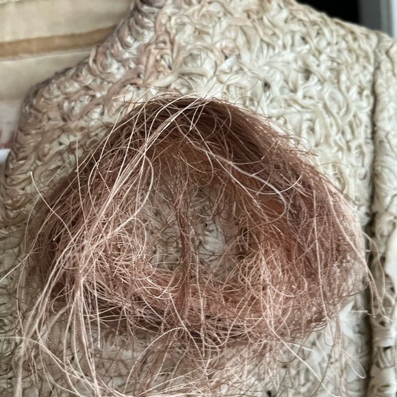 vintage balletcore avantgarde "rosette" ribbon bolero jacket (very prada) - Picture 4 of 7